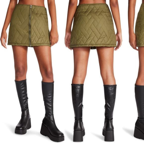 Steve Madden Emerson Quilted Miniskirt - Picture 3 of 3